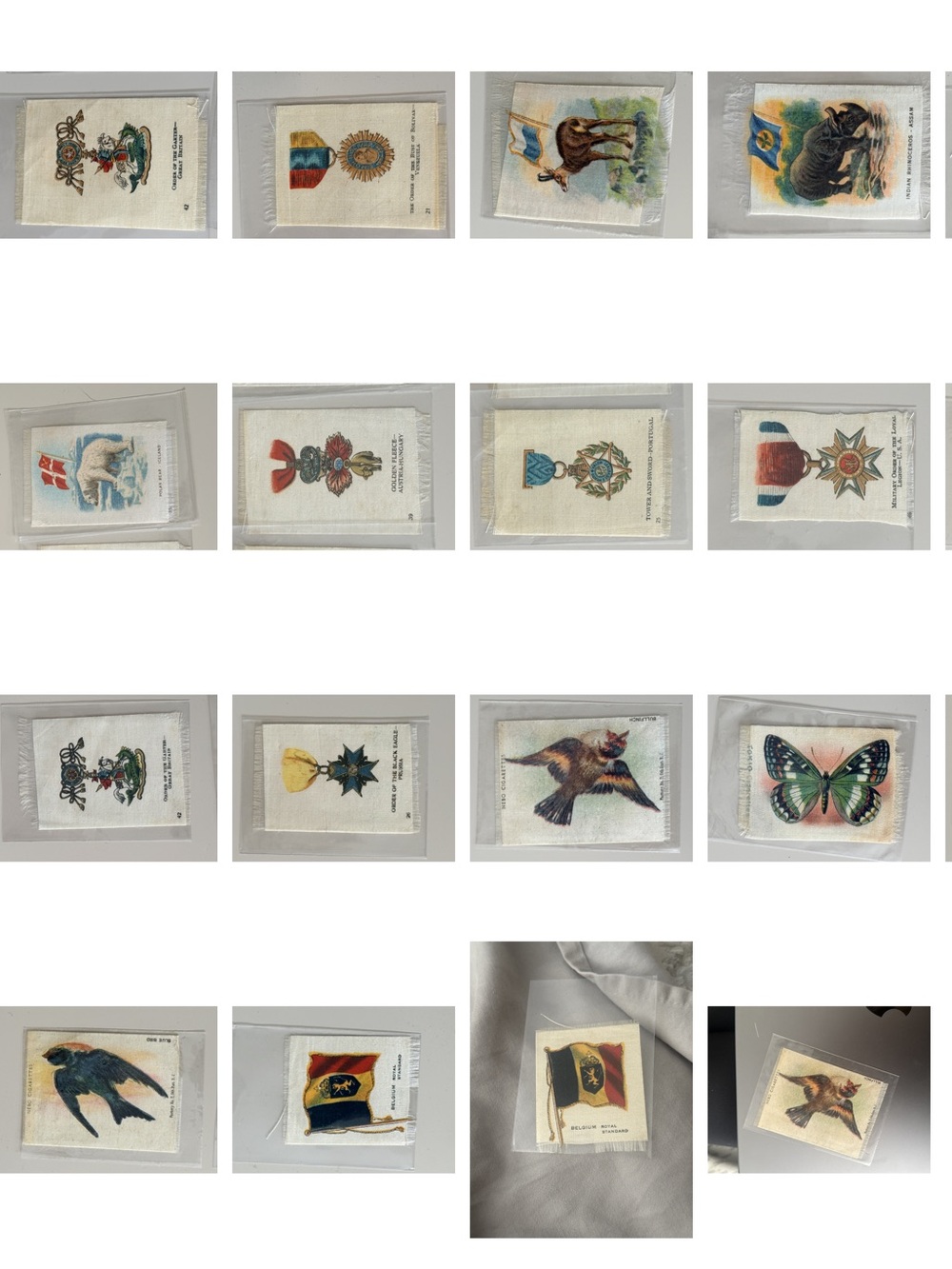 Rare Cigarette Silks Impeccably Preserved